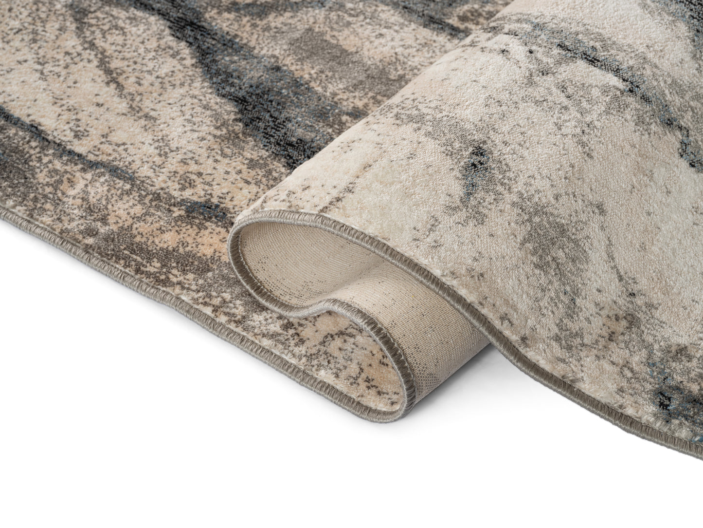 Precision-woven Modern Cobalt Rug (MN001)