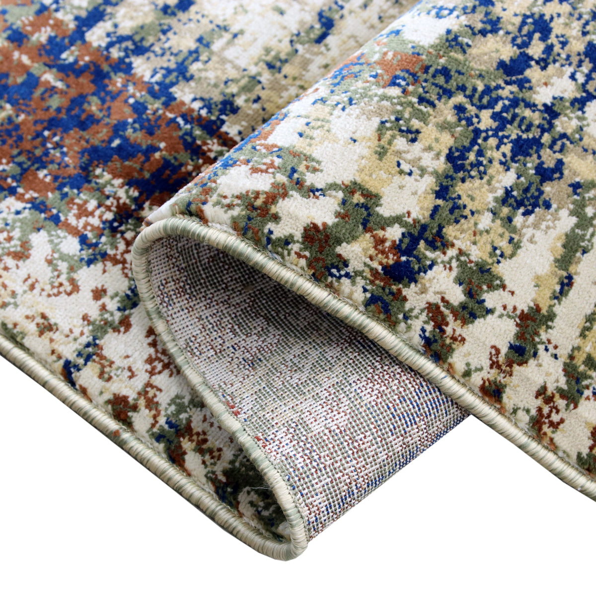 Precision-woven Modern Green Rug (TM15)