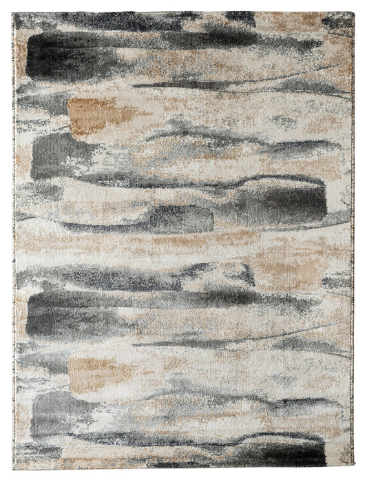 Precision-woven Modern Slate Rug (MN003)