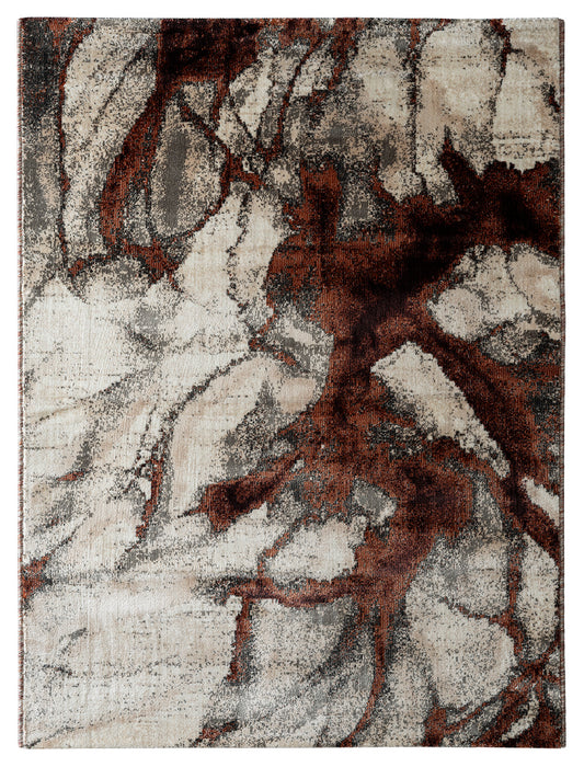 Precision-woven Modern Burgundy Rug (MN001)