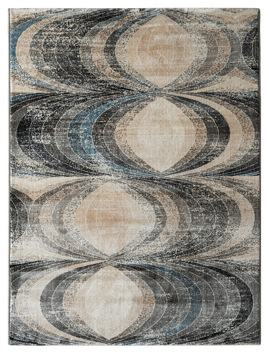 Precision-woven Modern Grey Rug (MN009)