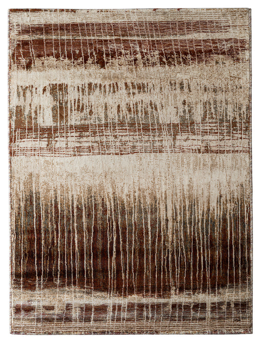 Precision-woven Modern Burgundy Rug (MN006)