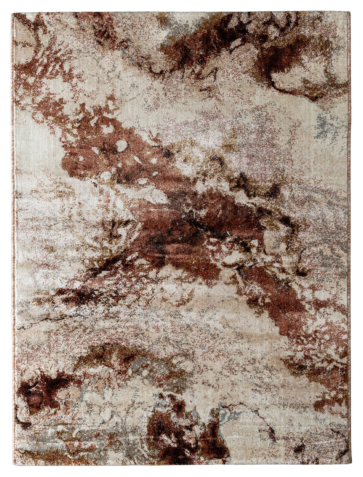 Precision-woven Modern Maroon Rug (MN002)