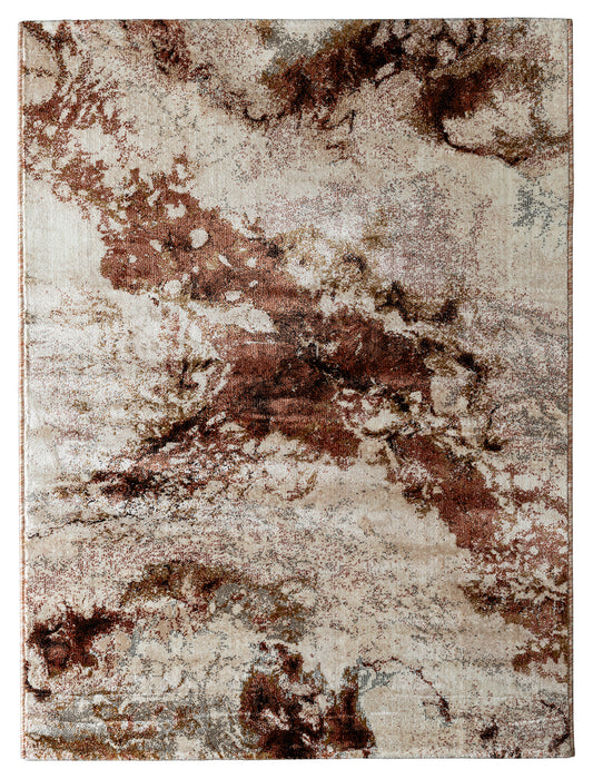 Precision-woven Modern Maroon Rug (MN002)