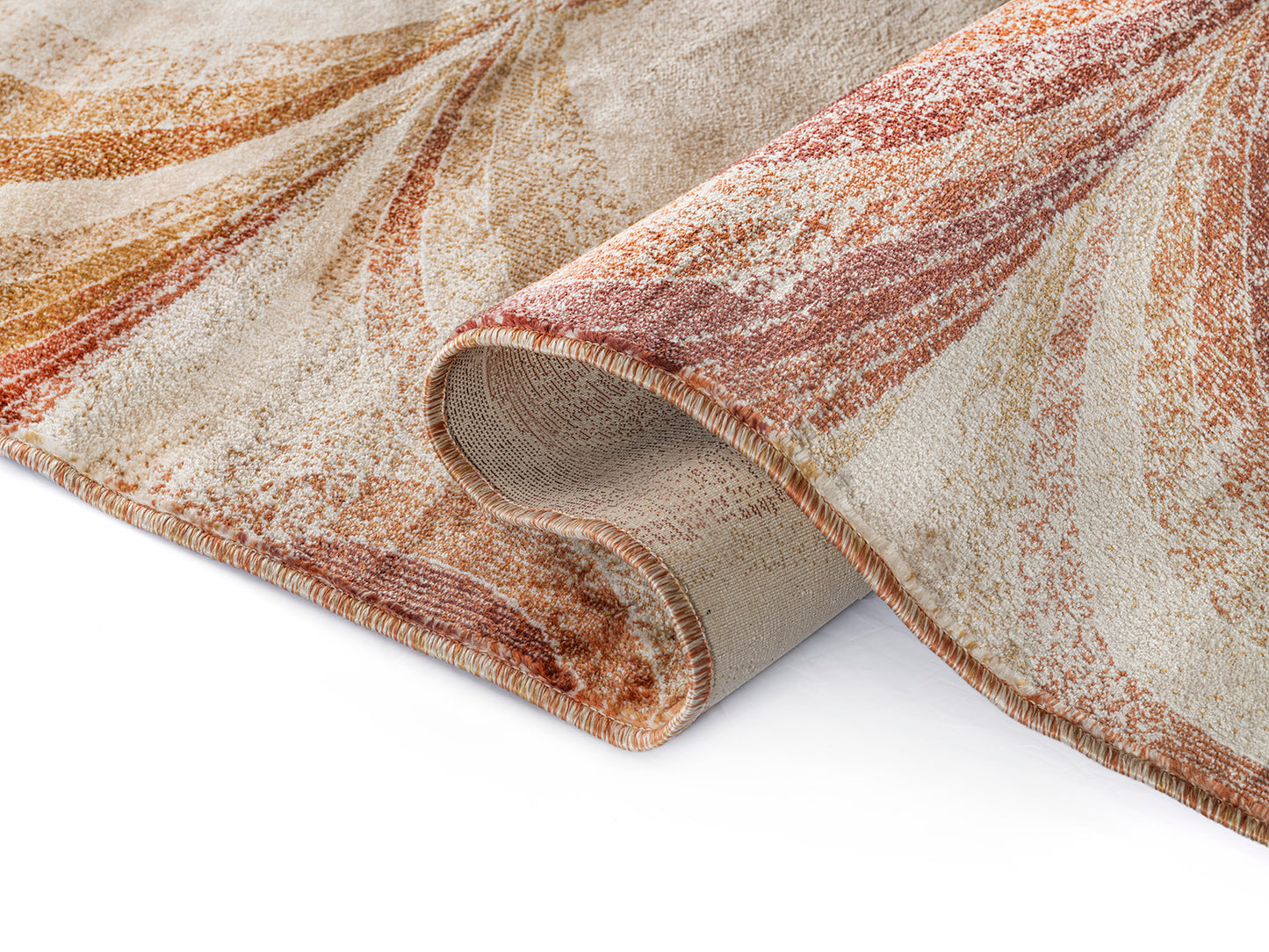 Precision-woven Modern Rust Rug (MN009)