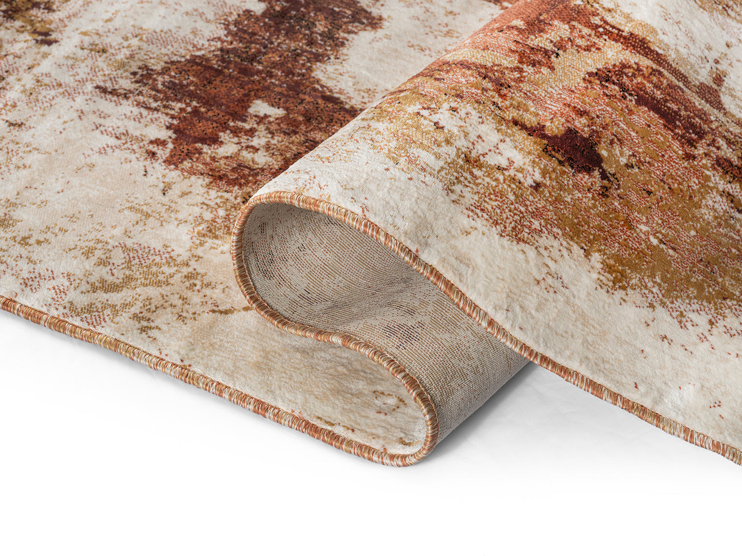 Precision-woven Modern Maroon Rug (MN007)