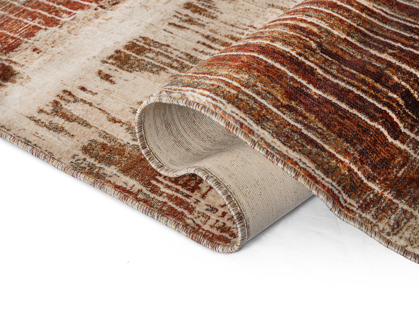 Precision-woven Modern Burgundy Rug (MN006)