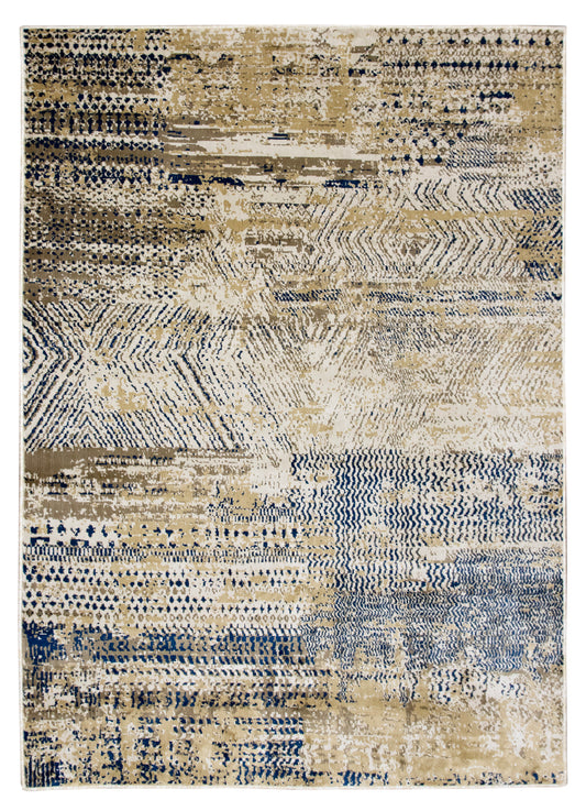 Precision-woven Modern Navy Rug (TM19)