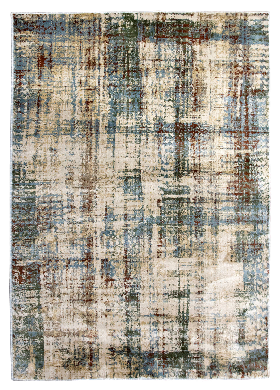 Precision-woven Modern Blue Rug (TM15)