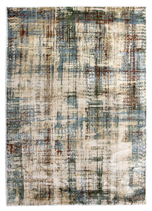 Precision-woven Modern Blue Rug (TM15)