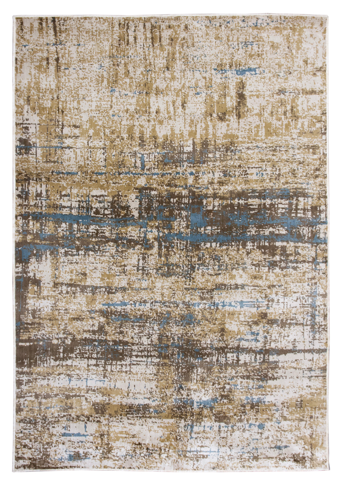 Precision-woven Modern Blue Rug (TM14)