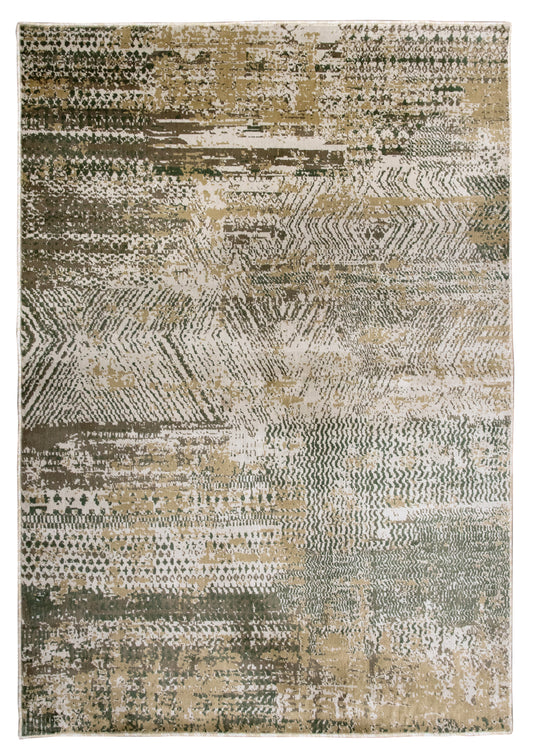 Precision-woven Modern Green Rug (TM19)