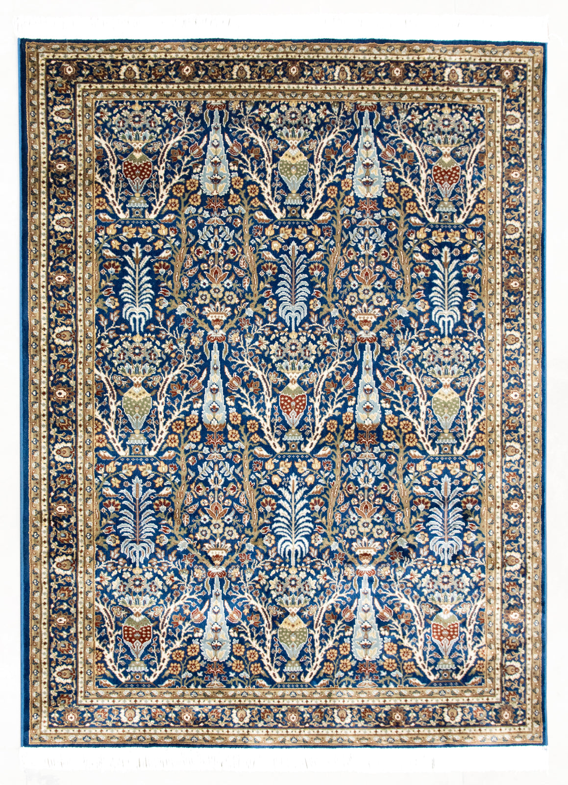 Precision-woven Traditional Navy Rug (TM27)