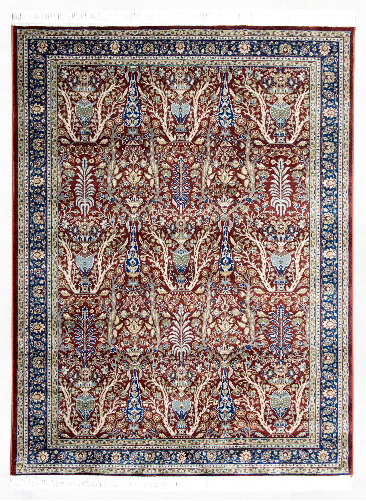 Precision-woven Traditional Red Rug (TM27)