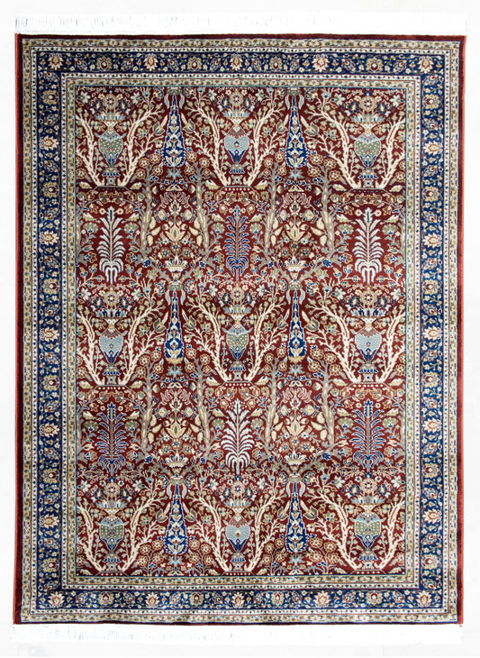 Precision-woven Traditional Red Rug (TM27)