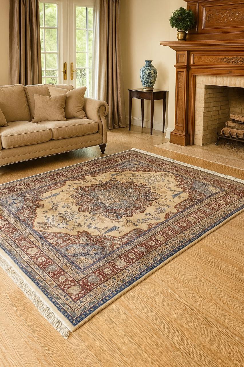 Precision-woven Traditional Rug Beige (TM28)
