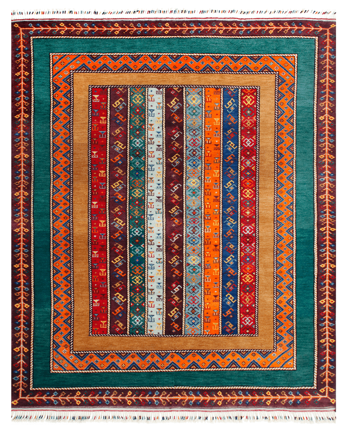 Hand-knotted Transitional Rug (SAAL-51)