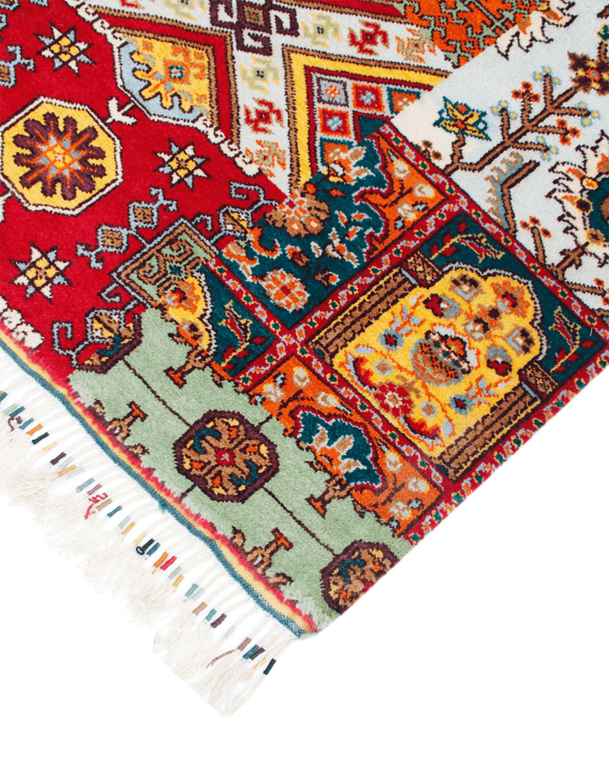 Hand-Knotted Transitional Rug 