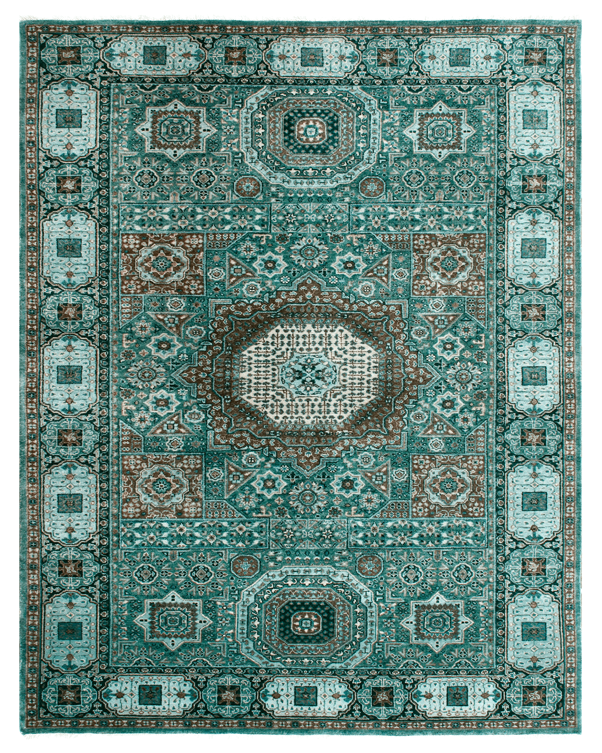 Hand-Knotted Traditional Rug (Mamlook)