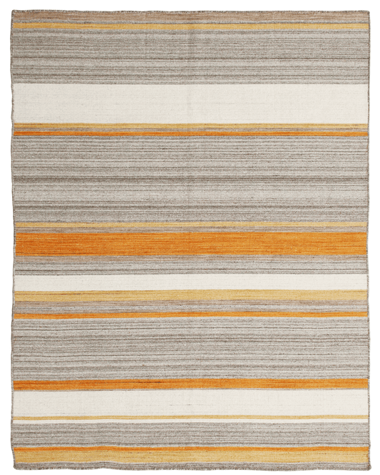Modern Hand-crafted Rug (PINTU STRIPE ORANGE)